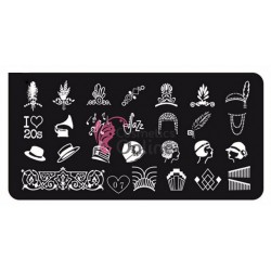 Matrita de Unghii din metal dreptunghiulara 6x12cm Tian Xin 007